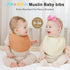 6Pack AMAWMW Muslin Baby Bibs for Unisex Boys Girls Baby Bandana Drool Bibs Adjustable Newborn Bib for Drooling