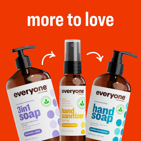 3-in-1 32 (Pack 1), Everyone Kids Soap, Body Wash, Bubble Bath, Shampoo, Ounce of Orange Squeeze, made with Essential