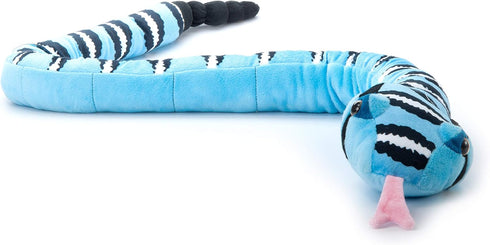 The Petting Zoo Blue Rock Rattlesnake Plush Toy, 54 inches, Gifts for Kids
