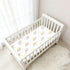 Jynexis 52x28 Ice Cream White Pink Pattern Baby Crib Sheets, Cotton Fitted Crib Sheet, Soft Breathable, Fits Standard
