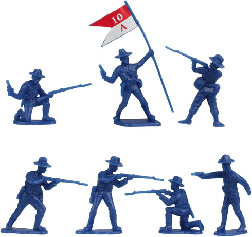 BMC Buffalo Soldiers Charge Up San Juan Hill - 32pc Soldier Figures Set