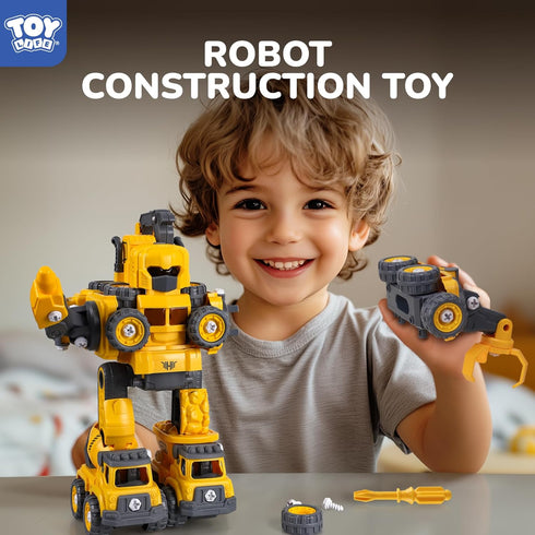 3 4 5 6 7 5 1 5-7 TOY Life Toys for Year Old Boys Construction Vehicles Transform Robots Toys for Kids in Robot Toys