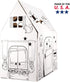 Easy Playhouse Clubhouse - Kids Art and Craft Indoor/Outdoor Fun, Decorate and Personalize Cardboard Fort, 34" X 27" X
