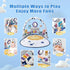 Tummy 0-3-6-9-12 Cuterabit Baby Play Gym Mat, Baby Gym Activity Center, Kick and Play Piano with Music and Light, Time