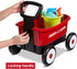 1-4 Radio Flyer Push & Pull Walker Wagon with Garden Tools, Red, for Kids Years Old, Locking Handle for Stability, Baby