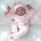 CHAREX 22" Lifelike Reborn Baby Girl Doll - Handmade Weighted Soft Body, Realistic for Kids Age 3+