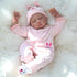 CHAREX 22" Lifelike Reborn Baby Girl Doll - Handmade Weighted Soft Body, Realistic for Kids Age 3+
