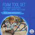 Set 1 Hammer, Liontouch - Tool Play for Toddler Boys Year up | Safe Foam Sheet with A Toy Power Drill, Saw