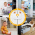 TRILINK 6 Pack, Cabinet Locks for Babies Baby Proofing Baby Safety Locks, Child Locks for Cabinets, Fridge Locks