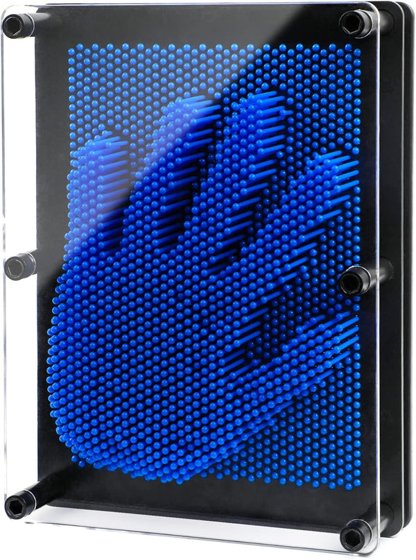 3D Pin Art Toy, Sensory Board for Kids Age 3+, Fidget Toy for Boys Girls, Birthday Gifts (Dark Blue)