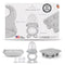 Moss and Fawn Little Explorer Kit - Silicone Frozen Breast Milk Popsicle