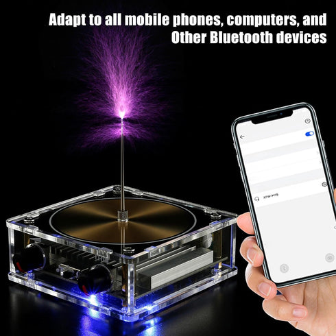 Musical Tesla Coil, Bluetooth Music Tesla Coil, Touchable Artificial Spark Gap Arc Generator, Wireless Transmission