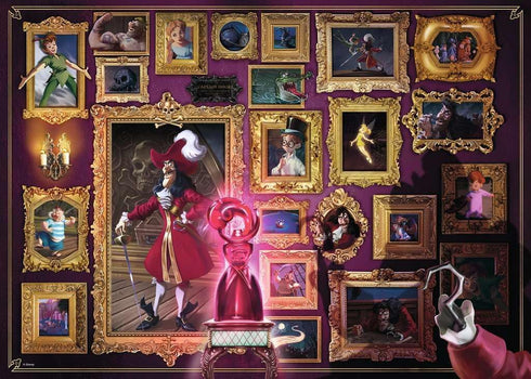 Ravensburger Disney Villainous Captain Hook 1000 Piece Jigsaw Puzzle for Adults – Every Piece is Unique, Softclick Technology Means Pieces Fit Together Perfectly