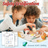Set 3-5 Lehoo Castle Wooden Play Food - Montessori Cutting Fruit Egg Bread, Pretend Breakfast Food Toys for Kids