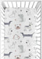 Sweet Jojo Designs Fitted Baby Crib Sheets (Puppy Dog) for Boys or