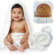 Little Shoots Baby Co. Hooded Baby Toddler Towel and Washcloth Set Made with Viscose from Bamboo,