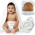 Little Shoots Baby Co. Hooded Baby Toddler Towel and Washcloth Set Made with Viscose from Bamboo,