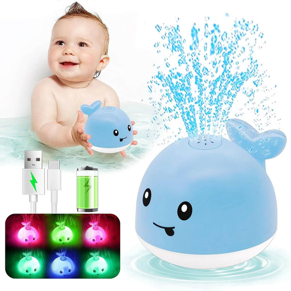Baby Bath Toys for 6-24 Months, Toddler Whale Bath Toy Sprinkler for Kids Ages 1-3, Bathtub Water Toys