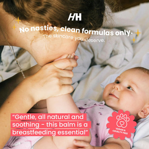 100% Natural Nipple Cream Safe for Breastfeeding - Handmade Heroes Nipple Balm Breastfeeding Essentials Post Partum