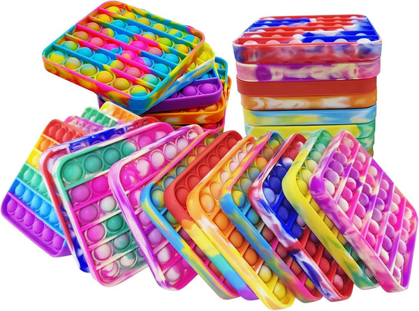HENXING 24 Pcs Pop Bubble Fidget Toys for Party Favors, Stress Relief Pressure