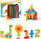 Hisine Magnetic Blocks, 24 PCS 1.18 inch Magnetic Building Blocks for Toddlers 3
