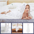 MICHLEY Cotton Hooded Baby Towel Bathrobe for Boys Girls 0-6 Year - White