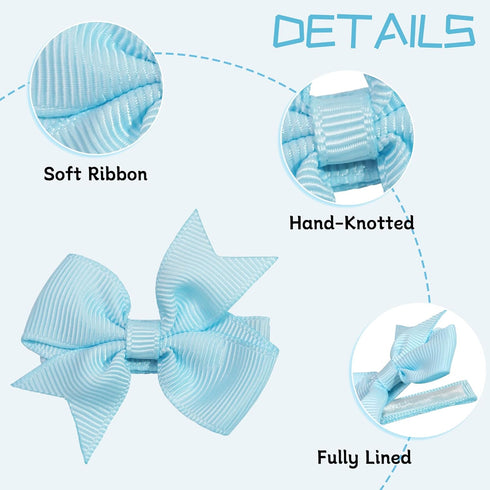 CÉLLOT 20PCS Hair Clips for Girls, Fully Lined Alligator Clips for Toddlers, Kids, Infants, and Babies