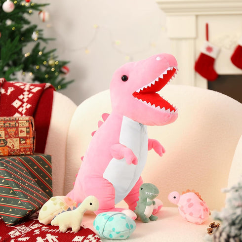 Babies,23.6'' Mommy 3 3 3-5, MorisMos Dinosaur Stuffed Animal with Big Stuffed Dino T-rex with Baby Dino Stuffed Toys