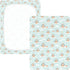 miaozhen 1 Pack 52x28 Cotton Crib Sheets for Baby Boys Girls Soft Breathable Cute Cartoon Beach Owl Aqua Toddler Bed