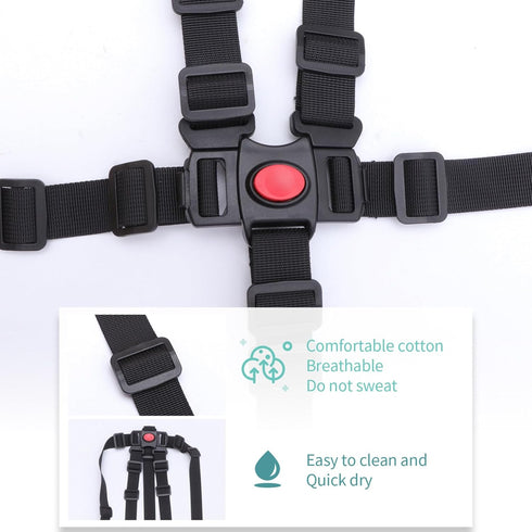 BESPORTBLE Universal Stroller 3 pcs Shoulder Straps Holder for Kid Safety Chair, Adjustable Pram Child Carrier