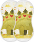decor gift 4 Pack 22x11in Cotton Muslin Burp Cloths Large Good Absorbent? Doodle-Style Cartoon Dinosaur Heart-Shaped