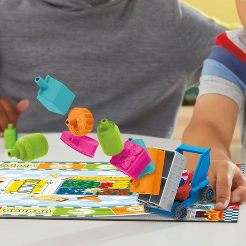 Grocery Go Karts Board Game for Preschoolers and Kids Ages 4+, Building Game with Mini Groceries for 2-4 Players