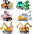 3 4 5 6 Set Oriate Diecast Construction Trucks Toys For Boys Girls Age Years Old, Pull Back Cars For Engineering
