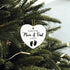 Yegifeyct 2025 Soon to Be Mom & Dad in Ceramic Ornament Keepsake Sign Heart Plaque Pregnancy Baby Announcement Gift
