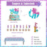 Fiesec 1 1st 114 Mermaid Birthday Decorations Year Old Girl, Mermaid Party Decorations Backdrop Balloon Garland Monthly
