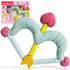 BIGSPINACH Teethers Heart Shape Silicone Baby Teether Toy Easy for Little Hands