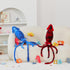 5Pcs 41.3" Giant Squid Stuffed Animal with Small Marine Clownfish,Crab, Seahorse, Angler Fish Baby Plush Toys, Adorable