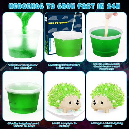 8-12,DIY 8 9 10 12 sdaymol Crystal Growing Kit,Science Kits for Kids Age Science Experiments Lab Learning & Educational
