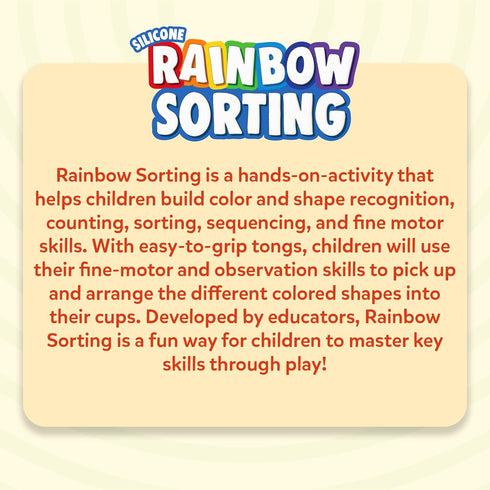 Counting 3, 4, 5, 6 Skillmatics Silicone Rainbow Sorting Game - Learning & Educational Toy, Sorting, & Sequencing