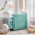Tufted Ruffle Crib Bedding Set 3 Pieces Baby Girls Boys Boho Quilted