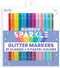 Ooly Rainbow Sparkle Glitter Markers Set of 15, Includes 5 Pastel &