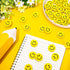 Whaline 80Pcs Smile Mini Bulk Erasers, Welcome Back to School Yellow Round Happy Face Collection for Classroom Rewards
