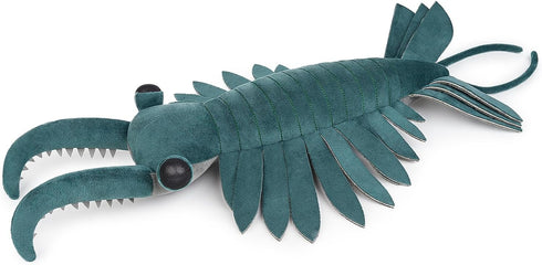 21" FRANKIEZHOU Simulation Anomalocaris Arthropod Plush-Green Cambrian Ancient Sea Creature Shrimp Stuffed Animal,Soft