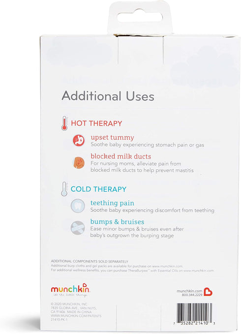 Munchkin TheraBurpee Colic & Fever Relief Kit with Hot & Cold Therapy Burp Cloths