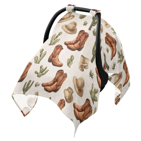 Mazeann Western Cowboy Boot Retro Car Seat Cover Baby Breathable Soft Infant Carseat
