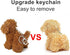 Anboor Small Stuffed Animals—4.8 Inch Cute Puppy Dog Plush Stuffed Animal with Keychain for Party Favors (Light Brown) by Anboor