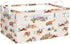 BBSET 3 Closet Pcs Western Bull Boho Rectangle Storage Basket Collapsible Highland Cow Storage Bin for Nursery Toys