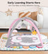 Lanabuna 6 Tummy 6 Set, Baby Play Mat Activity Gym, Developmental Zones Time Mat, Detachable Sensory Toys