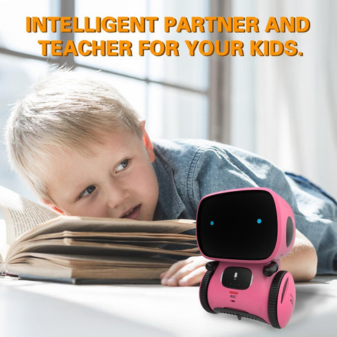 98K 3 Robot Toys for Girls and Boys Rechargeable, Touch and Voice Control Robots Interactive Talking Smart Partner