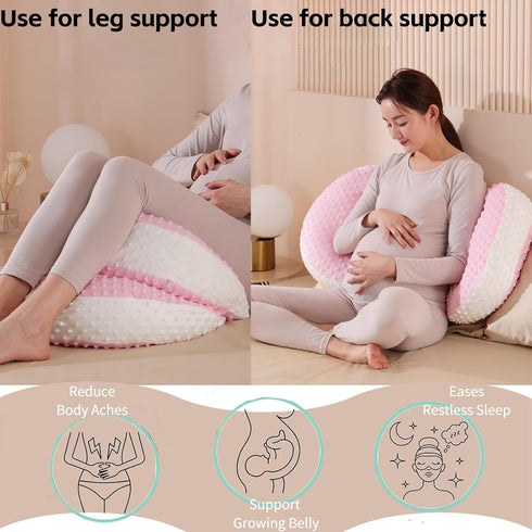 Vivixilan Pregnancy Pillows for Sleeping, U Shaped Full Body Pillow for Pregnancy Women,Maternity and Nursing Pillow